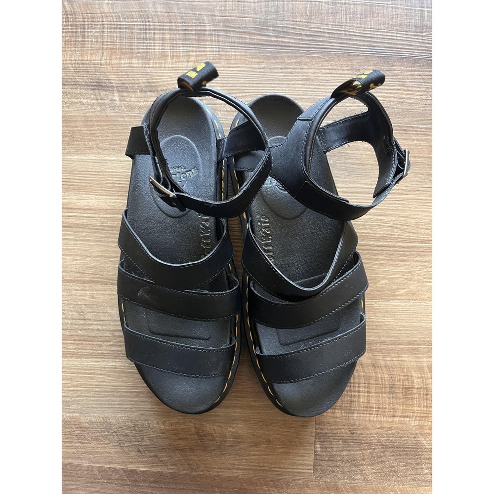 Dr. Martens Blaire Shoes Womens Size 10 Sandals Black Leather Gladiator Platform - Picture 6 of 6
